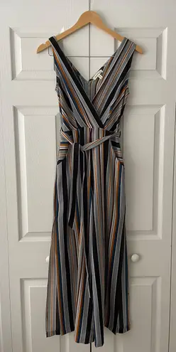 Monteau Striped Multicolor Striped Sleeveless Jumpsuit