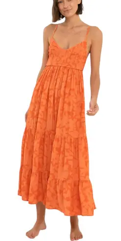 Citrine Swim Coco Dress Orange Floral S NWT