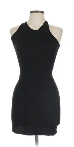 SKIMS Cotton Rib Tank Dress Black Sz L Retail $65
