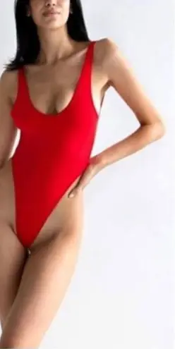 437 Red The Harlow One Piece Swimsuit Size Large