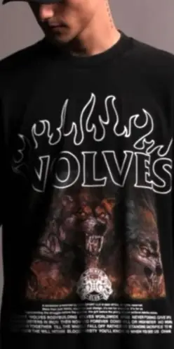 Darc Sport “Cerberus” Premium Oversized Tee – Vintage Black – Size L – NWT Size L