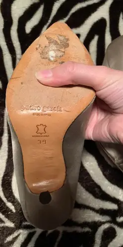 Nordstrom Pedro Garcia Golden Bronze Silk Italian Heels