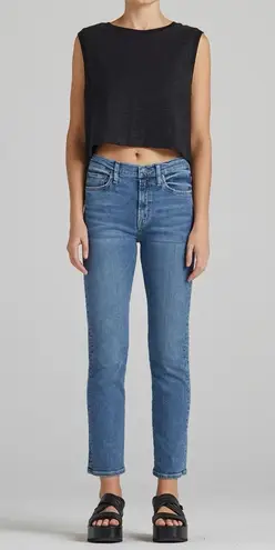 Edwin Anthropologie Elin Crop Straight Jeans Size 25 Wavelength Wash Slim Blue