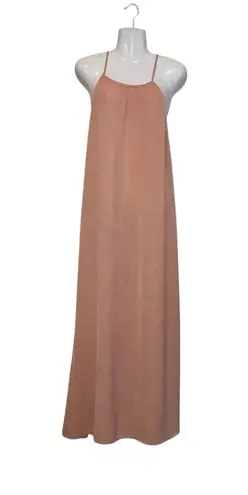 Prologue Tan Pink Spaghetti Strap Sundress Maxi