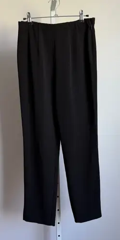Sigrid Olsen Essentials sz 6 Black Pull-On Tapered Pants