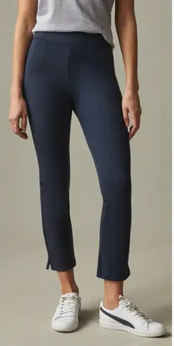 American Giant Ponte Kick Flare High Rise Navy Pants