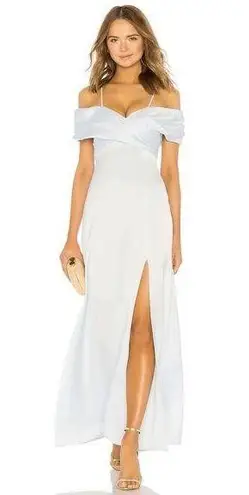 LPA / Revolve Shirred Cross Front Gown in Powder Blue
