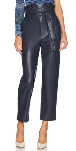 Bardot NWT Debbie Vegan Faux Leather Ultra High Rise Pants Black Women's Size 4 - Image 1
