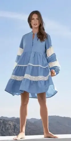 Johnny Was LAGUNA PIECED MINI DRESS