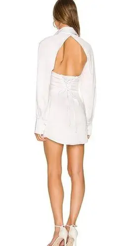 H:ours  Nathan Shirt Dress in White