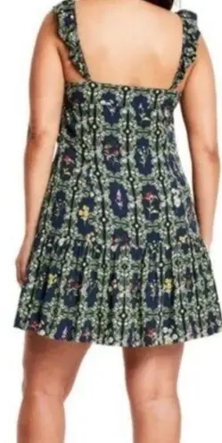 Agua Bendita x Target Dainty Floral Tile Print Ruffle Mini Dress M