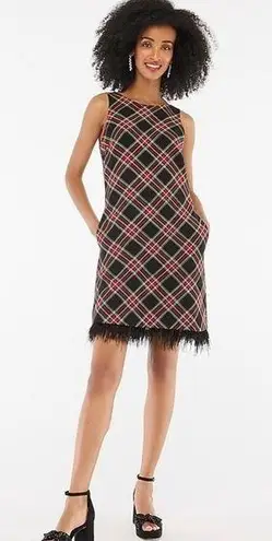 NWT J. Crew Factory Tartan feather
