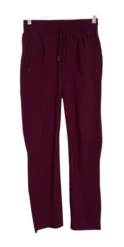 The North Face  Womens XS Jogger Pants Burgundy Elastic Waist Drawstring Zip thumbnail 1