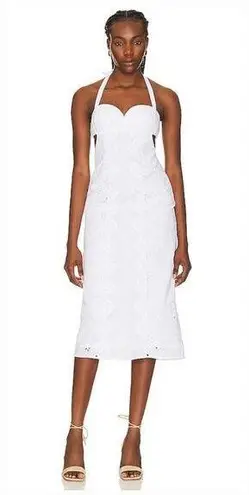 LPA Francesca Eyelet Midi Dress XS