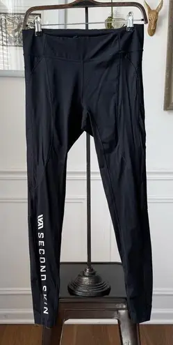 Second Skin Compression Pants Leggings Black M 28” Inseam Size M