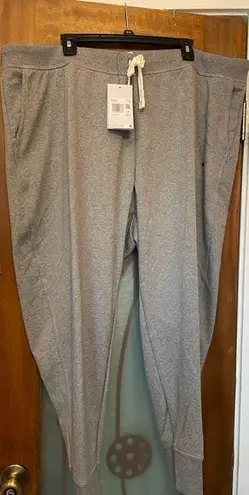 Nike  Women Plus Grey Standard Full Length Dri-Fit Jogger NWT 3X