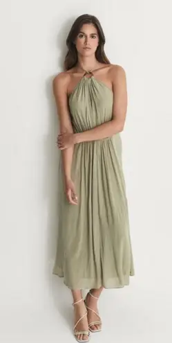 Reiss ππ Marta Resortwear Midi Dress ~ Khaki US 10 NWT