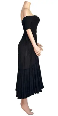 Poupette St. Barth Soledad Maxi Dress, Black, XS