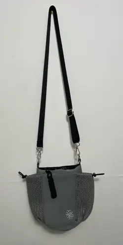 Denise Austin “Fit & Fabulous” Gray Mesh Crossbody(B29)