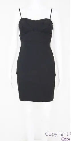 Ruby Rox USA-made black mini bodycon dress spaghetti strap, size S