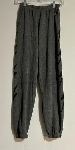 Aviator Nation Bolt 4 Sweatpants Grey Size Small