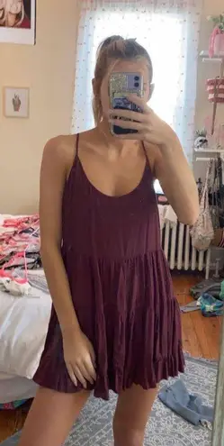 Brandy Melville Maroon Dress
