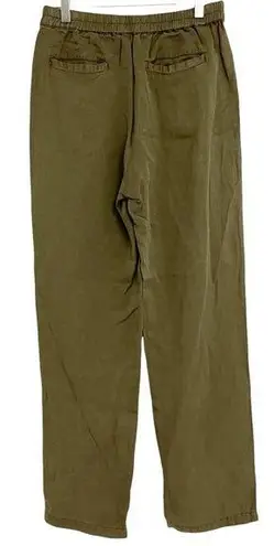 Karen Kane NWOT Pants Army Green Stretch Waist Band Zipper Tencel Size Small