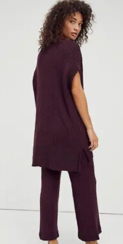 Free People  OCEAN DRIVE SWEATER SET TUNIC TOP & PANT SET