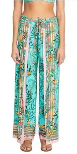 Johnny Was Taina Split Leg Nature Printed Pants Size Medium