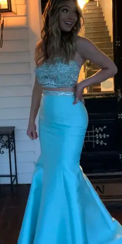 Mac Duggal Two Piece Prom Dress