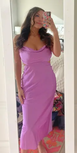 RUNAWAY THE LABEL Runway The Label Purple Slip Dress