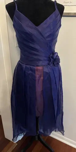 VTG Gunne Sax Formal Gown Size 7/8 Jessica McClintock Purple Tulle Midi 80