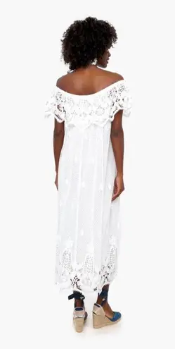 NWT Tuckernuck White Lace Avalon Maxi Crochet Dress size xs honeymoon wedding