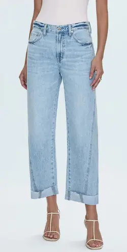 Pistola Kacey Mid Rise Cuffed Straight Jeans in Berkeley