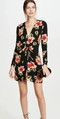 Le Superbe Waikiki Mini Baller Floral Print Long Sleeve V