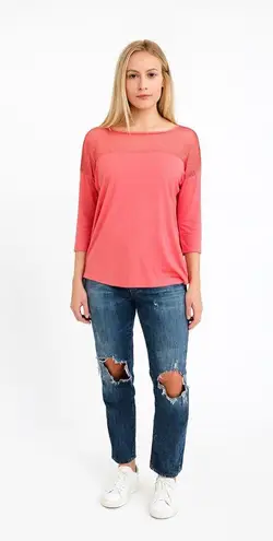 Very J Coral top size small women’s cute lace