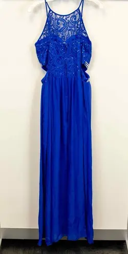 Sparkly Blue Prom Dress Size 6