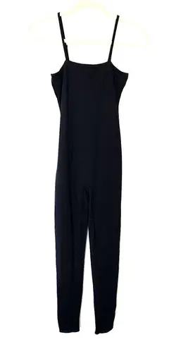 ASOS  Black Soft Touch Stretch Strappy Fitted Minimal Layering Unitard Jumpsuit 6 - Image 2