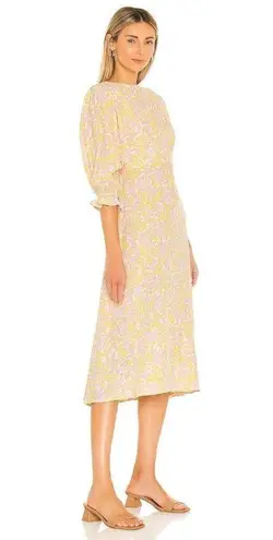 Faithfull the Brand Dress Clement Midi in Ida Floral Print Small New Womens