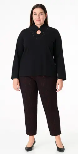 Susan Graver Weekend Essentials Premium Stretch Ava Ankle Pants - XL