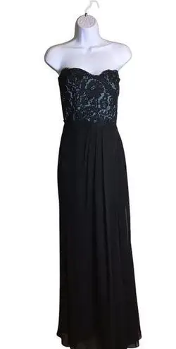 Jim HJelm Occasions Black Coset Gown Sz.12 Goth bridesmaid Whimsigoth Vintage