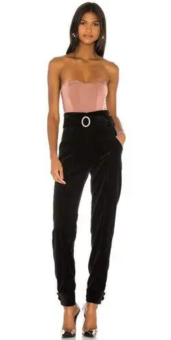 NBD  Faerie Bodysuit in Brown in XXSmall New Strapless Satin Top