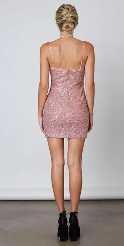 Cotton Candy LA  Pink Sequin Straight Mini / M