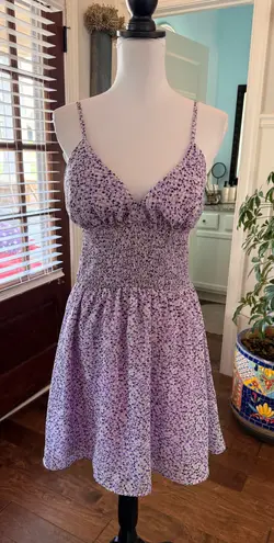 Jolie & Joy EUC Floral Purple Sundress with Padded Top and Adjustable Straps Size XL