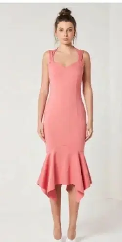 Elliatt Glasshouse Dress in Pink Crepe Size Small