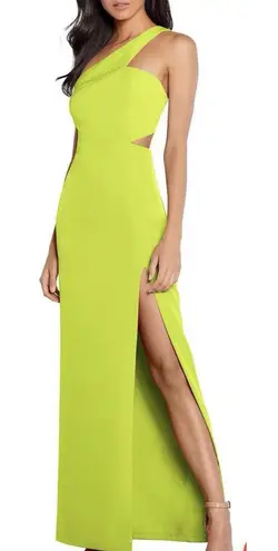 Aidan Mattox MN1E203657 - Asymmetric High Slit Evening Gown Size 6