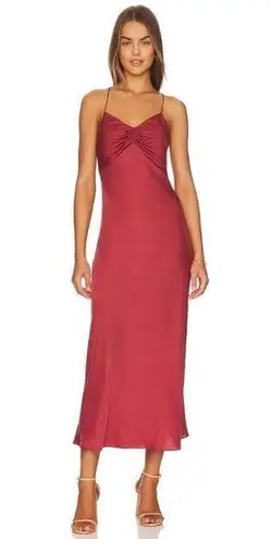 Favorite Daughter Envy Slip Dress in Merlot NWT Large Red