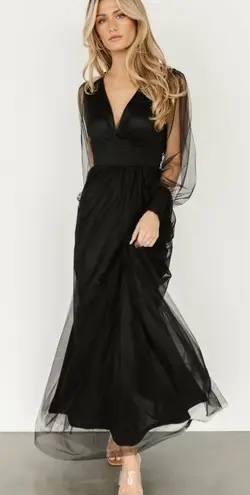 Baltic Born Black Layla Tulle Maxi Dress