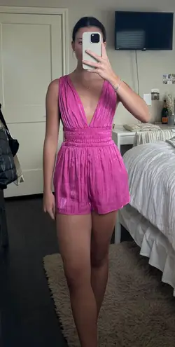Stilettos Pink Sparkly Romper