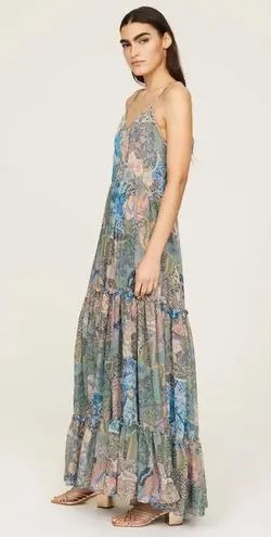 MISA Los Angeles Kali Maxi Dress in Patchwork Batik